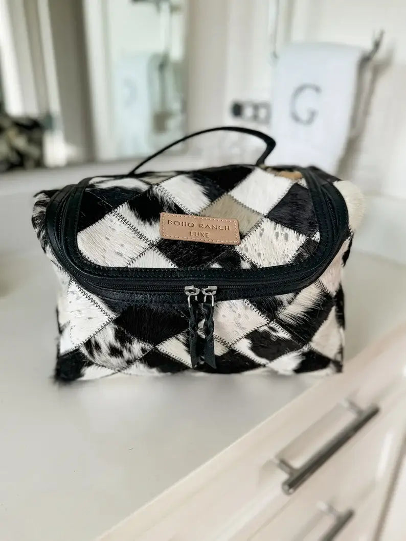 Cowhide Toiletry Bag
