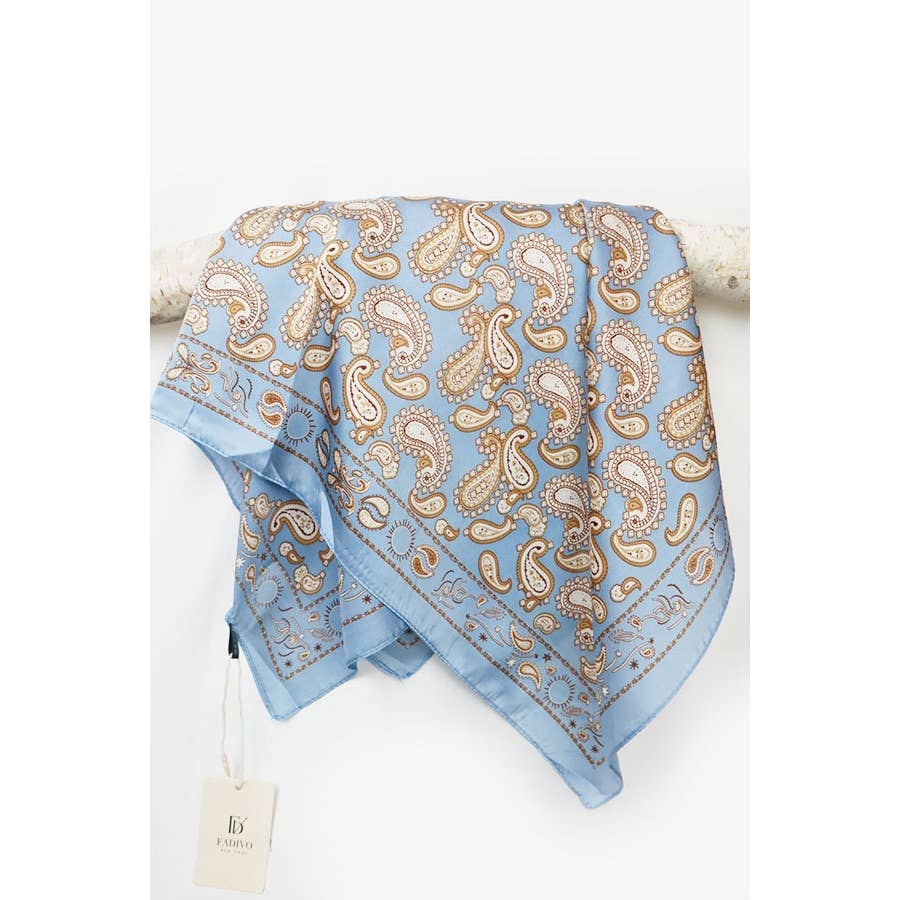 Large Pasley Pattern Premium Quality Silky Scarf