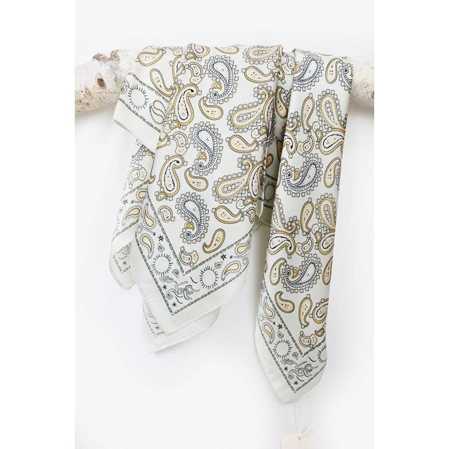 Large Pasley Pattern Premium Quality Silky Scarf