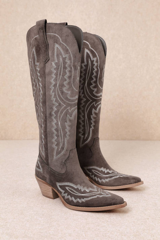 TESS WESTERN EBROIDERED TALL BOOTS