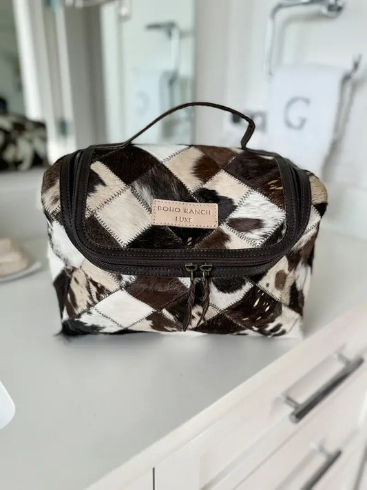 Cowhide Toiletry Bag