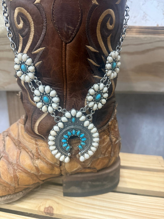 Squash Blossom Statement Necklace