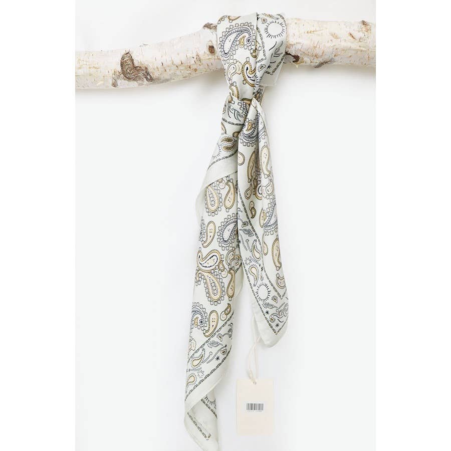 Large Pasley Pattern Premium Quality Silky Scarf