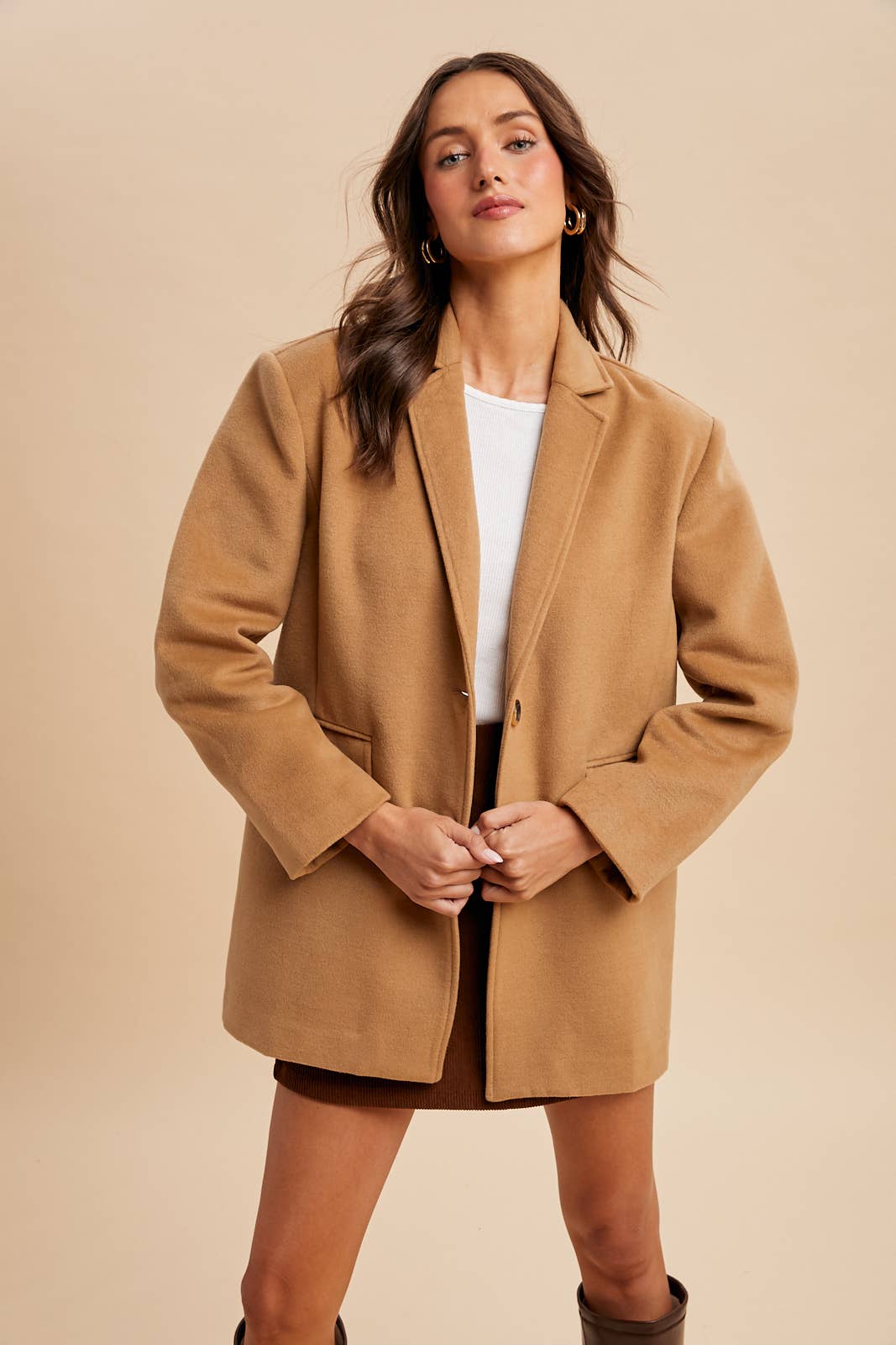 OVERSIZED LONGLINE BLAZER