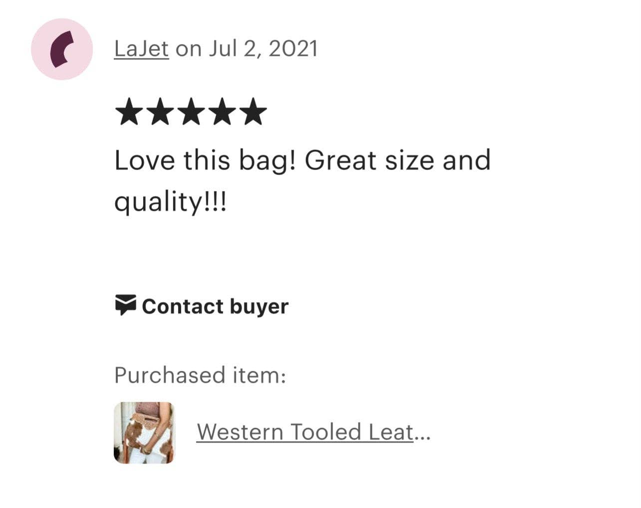 The Maggie Western Bag