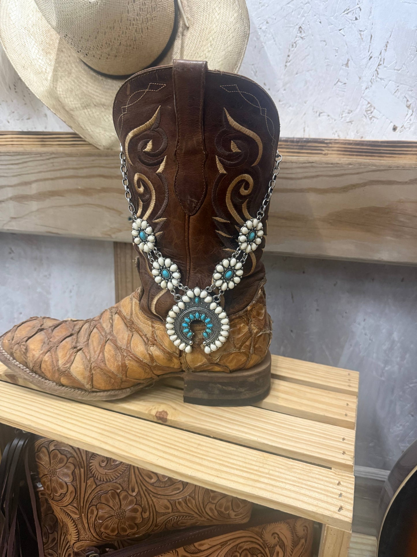 Squash Blossom Statement Necklace