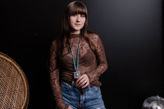 All About Country Mesh Top